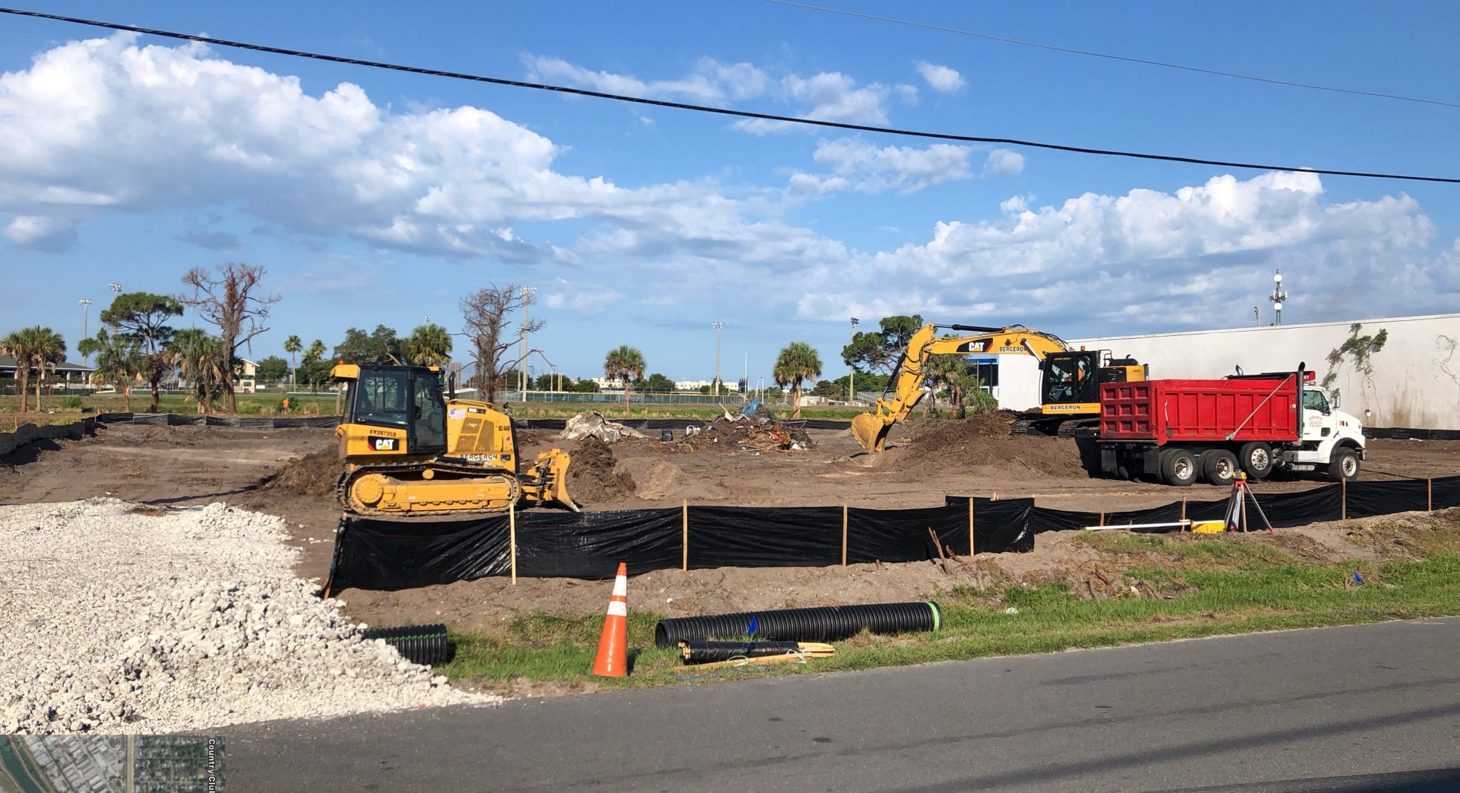 Pond - Hauling off C&G - Excavation to begin - Bergeron Land ...